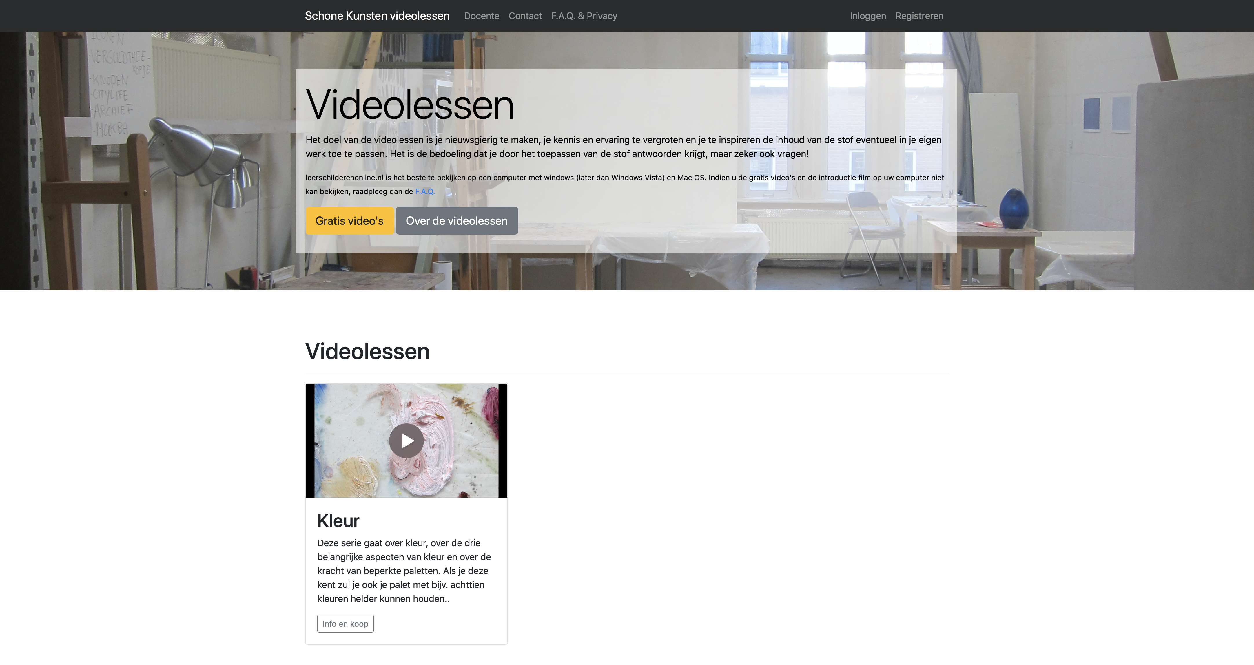 gratis online schilderlessen